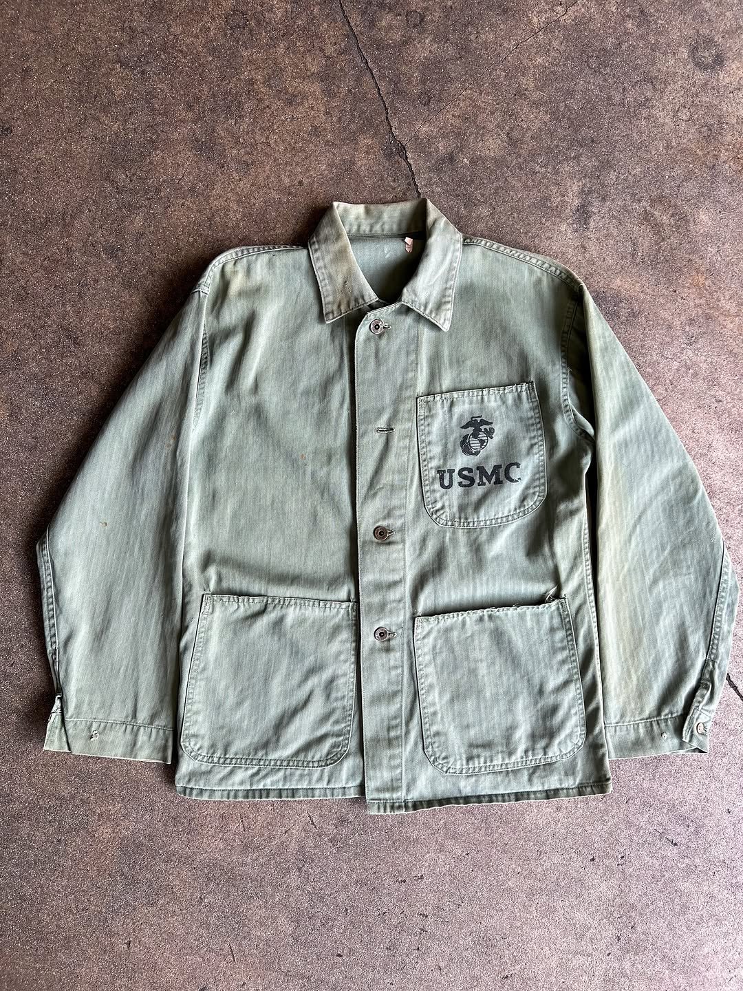 Vintage USMC HBT jacket